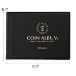 MUDOR Coin Collection Album with 240 Pockets