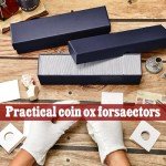 8-Pack Coin Storage Boxes for Collectors (Blue)