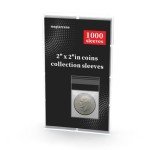 Coin Flip Sleeves - 1000 Pack, No Stapler Needed
