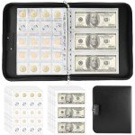 Coin Collection Book with 400 Pockets & Sleeves