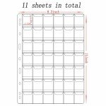 462-Pocket Coin Binder Pages for Collectors