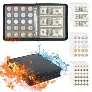 Coin Collection Album with 520 Pockets & Sleeves