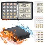 Coin Collection Album with 520 Pockets & Sleeves