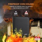 Fireproof Coin Collection Album with 300 Pockets