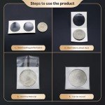 Coin Flip Sleeves - 1000 Pack, No Stapler Needed