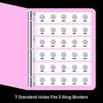 30-Pocket Coin Sleeves for Easy Coin Storage