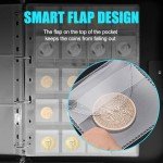 Coin Collection Book with 400 Pockets & Sleeves