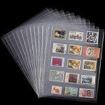 Stamp Collection Inserts - 12 Sheets for Binders