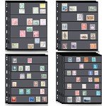 Gersoniel 10 Sheet Stamp Collecting Album Pages