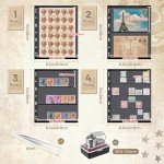 Stamp Collecting Album Set with Tools & Pages