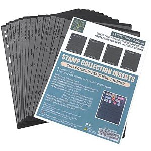 Stamp Album Inserts – 12 Sheets for Collectors