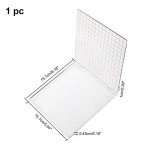 Acrylic Stamp Block with Grid Lines for Crafting
