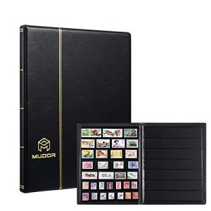 MUDOR 7-Row Stamp Collecting Album with 10 Sheets