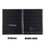MUDOR 7-Row Stamp Collecting Album with 10 Sheets