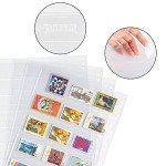 Stamp Collection Inserts - 12 Sheets for Binders
