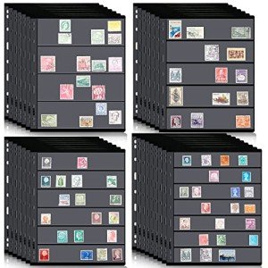 30-Pack Stamp Pages for Stamp Collectors