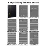 MUDOR 7-Row Stamp Collecting Album with 10 Sheets