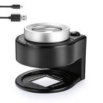 30X Rechargeable Coin Magnifier with 6 Lights