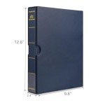 MUDOR Blue Empty Stamp Album for Collectors