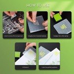 22-Piece Acrylic Stamp Block and Ink Set