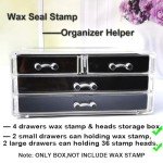 YOLAKIS Wax Seal Stamp Storage & DIY Mat