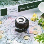 30X Rechargeable Coin Magnifier with 6 Lights