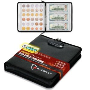 Heat-Resistant Coin Collection Book with 360 Pockets