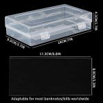 200 PCS Clear Currency Sleeves with Storage Box