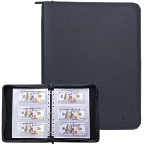 Fireproof Currency Organizer with 180 Pockets