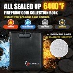 Heat-Resistant Coin Collection Book with 360 Pockets