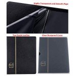 60-Pocket Leather Dollar Bill Holder - Black