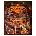 DIY Wooden Puzzle Night Light - Dinosaur Museum