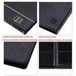 60-Pocket Leather Dollar Bill Holder - Black