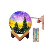 DIY 3D Moon Light Painting Kit for Kids