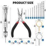 LEOBRO 222 PCS Hand Drill Kit for Jewelry