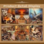 DIY Wooden Puzzle Night Light - Dinosaur Museum