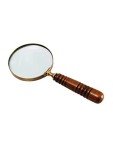 DECONOOR Antique Brass Handheld Magnifier - 10X