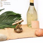 Nautical Brass Telescope Compass for Home Decor