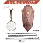 Vintage Leather Case Magnifying Glass Locket