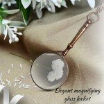 Vintage Leather Case Magnifying Glass Locket