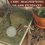 Vintage Leather Case Magnifying Glass Locket