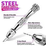 LEOBRO 222 PCS Hand Drill Kit for Jewelry