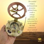 Brass Nautical Sundial Compass - Vintage Style Gift