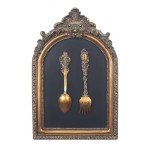 Vintage Wall Sculpture with Spoon and Fork Design