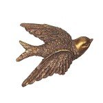 Vintage Hand-Painted Bird Wall Art Sculpture