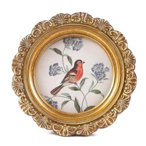 Round Bronze Vintage Picture Frames for Rustic Decor