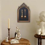 Vintage Wall Sculpture with Spoon and Fork Design