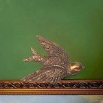 Vintage Hand-Painted Bird Wall Art Sculpture