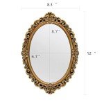 Vintage Oval Wall Mirror for Bedroom & Living Room