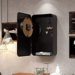 Retro Wall Clock with Hidden Safe for Decor